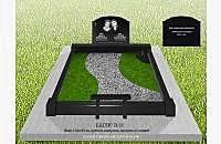 Двойной памятник "Стена 3" для семейного захоронения - миниатюра 4