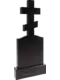 Памятник из чёрного гранита Крест 6 - миниатюра 3