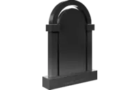 Памятник из чёрного гранита Арка - миниатюра 2