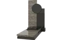 Памятник из чёрного гранита Геометрия 1 - миниатюра 2