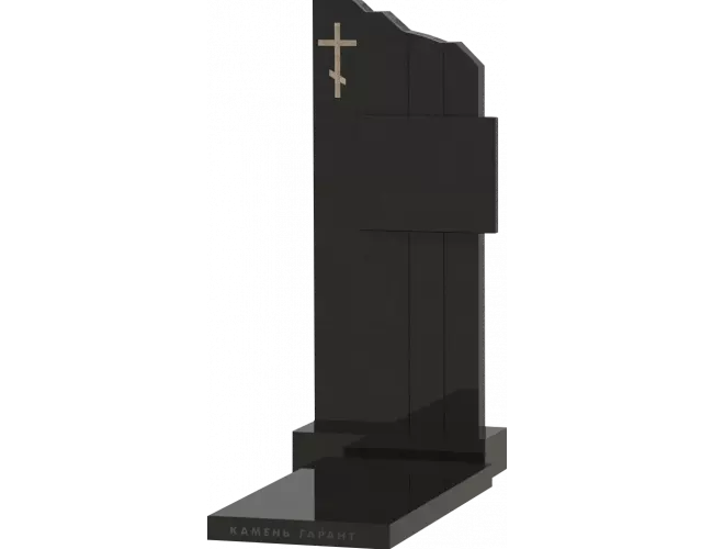 Памятник из чёрного гранита Эльбрус