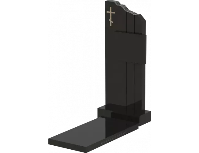 Памятник из чёрного гранита Эльбрус - фото 2