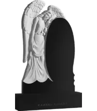 Ангел-хранитель - резной памятник в православном стиле