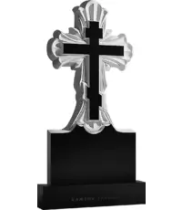 Крест на голгофе 2 - резной вертикальный памятник