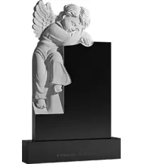 Ангелочек - вертикальный резной памятник
