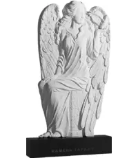 Дивный Ангел - резной православный памятник ручной работы