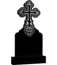Лилейный крест - резной православный памятник