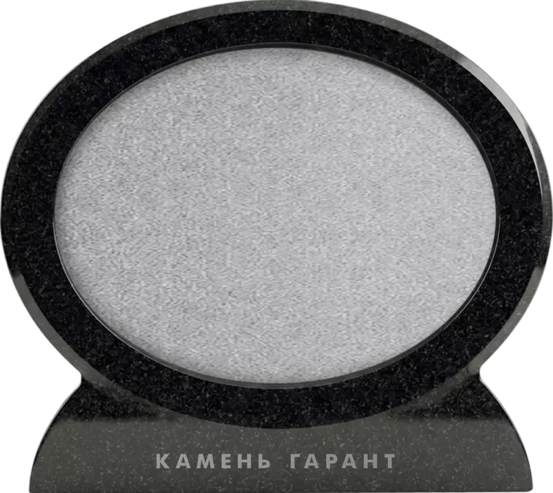 Рамка Гранитная Габбро, Овал 2
