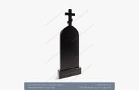 Памятник из чёрного гранита Крест 1 - миниатюра 2