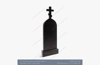 Памятник из чёрного гранита Крест 1 - миниатюра 3
