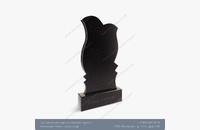 Памятник из чёрного гранита Тюльпан 2 - миниатюра 3