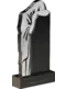 Памятник из чёрного гранита Скорбящий ангел - миниатюра 2