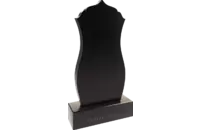 Памятник из чёрного гранита Каменный цветок 3 - миниатюра 3