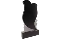 Памятник из чёрного гранита Тюльпан 1 - миниатюра 2