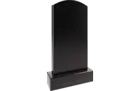 Памятник из чёрного гранита Округлый прямой - миниатюра 2