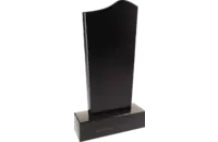Памятник из чёрного гранита Трапеция - миниатюра 3