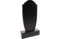 Памятник из чёрного гранита Конус 4 - миниатюра 3