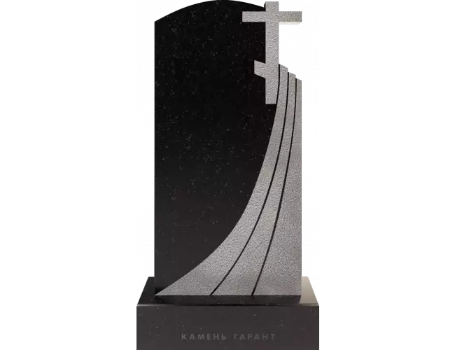 Памятник из чёрного гранита Вечность 3